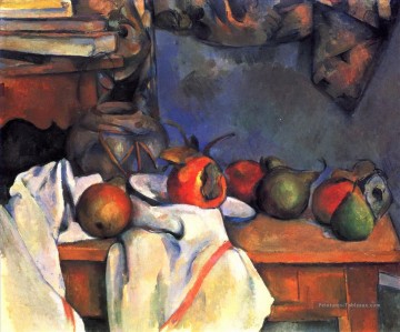 Nature morte à la grenade et aux poires 2 Paul Cézanne Peinture à l'huile